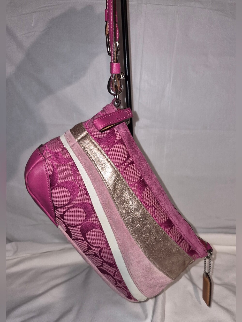 Rare 2004 Coach Wave Patchwork Mini Demi Shoulder Bag - Picture 15 of 16